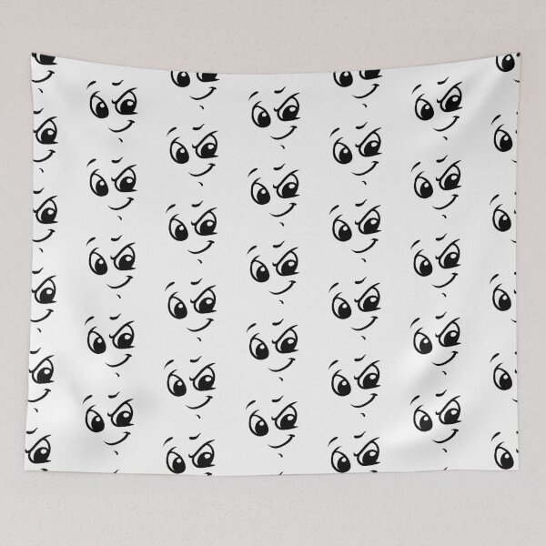 Item preview, A fun black and white cartoon smile designed and sold by headpossum.