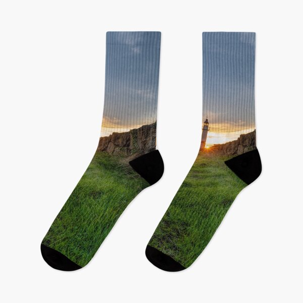 Item preview, Barry Harbour Lighthouse at sunset designed and sold by iCimages.net.