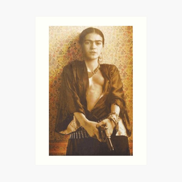 Frida khalo gun Art Print