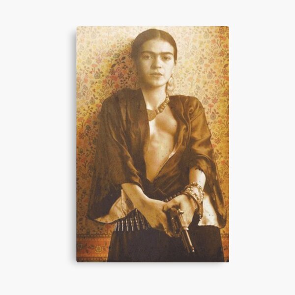 Frida Khalo Pistole Leinwanddruck
