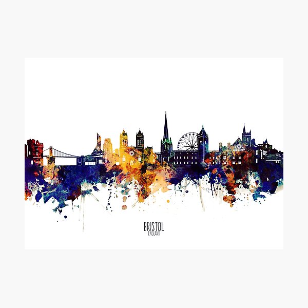 Bristol art print cityscape print Bristol graduation Travel Gift