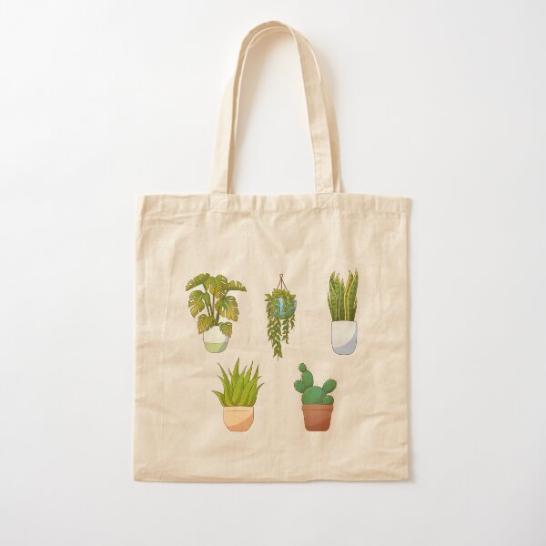 Potted Plants Cotton Tote Bag
