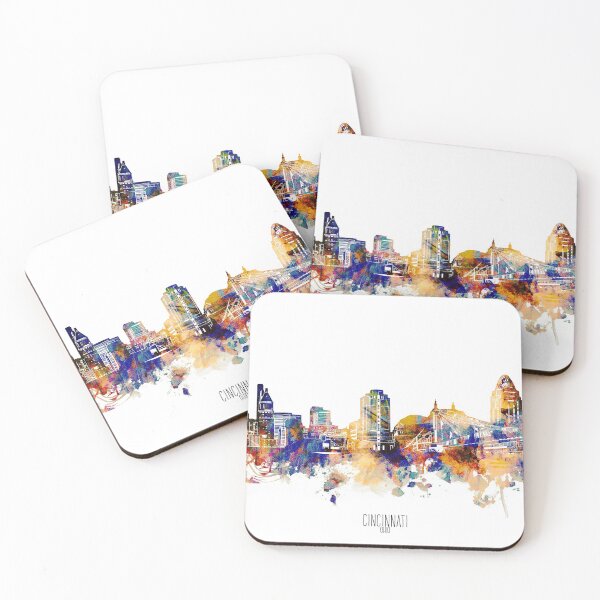 Item preview, cincinnati skyline designed and sold by BekimART2.