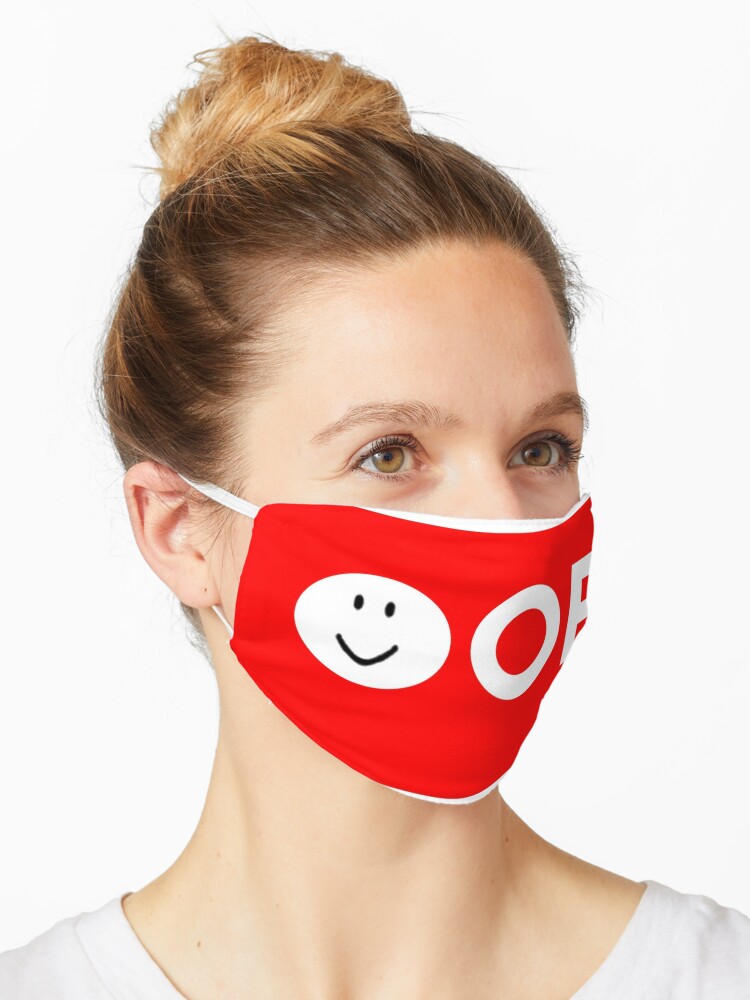 Roblox Oof Noob Face Gaming Noob Mask By Smoothnoob Redbubble - face roblox character oof