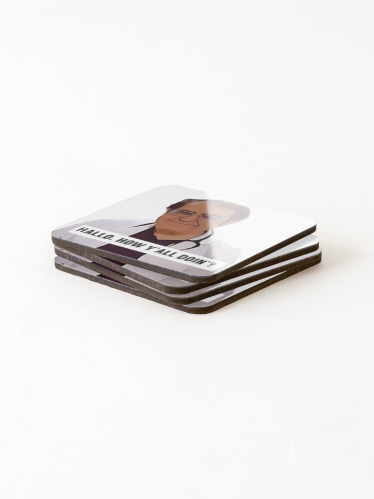Alternate view of Dr Now - Hallo, how ya all doin, digital artwork Coasters (Set of 4)