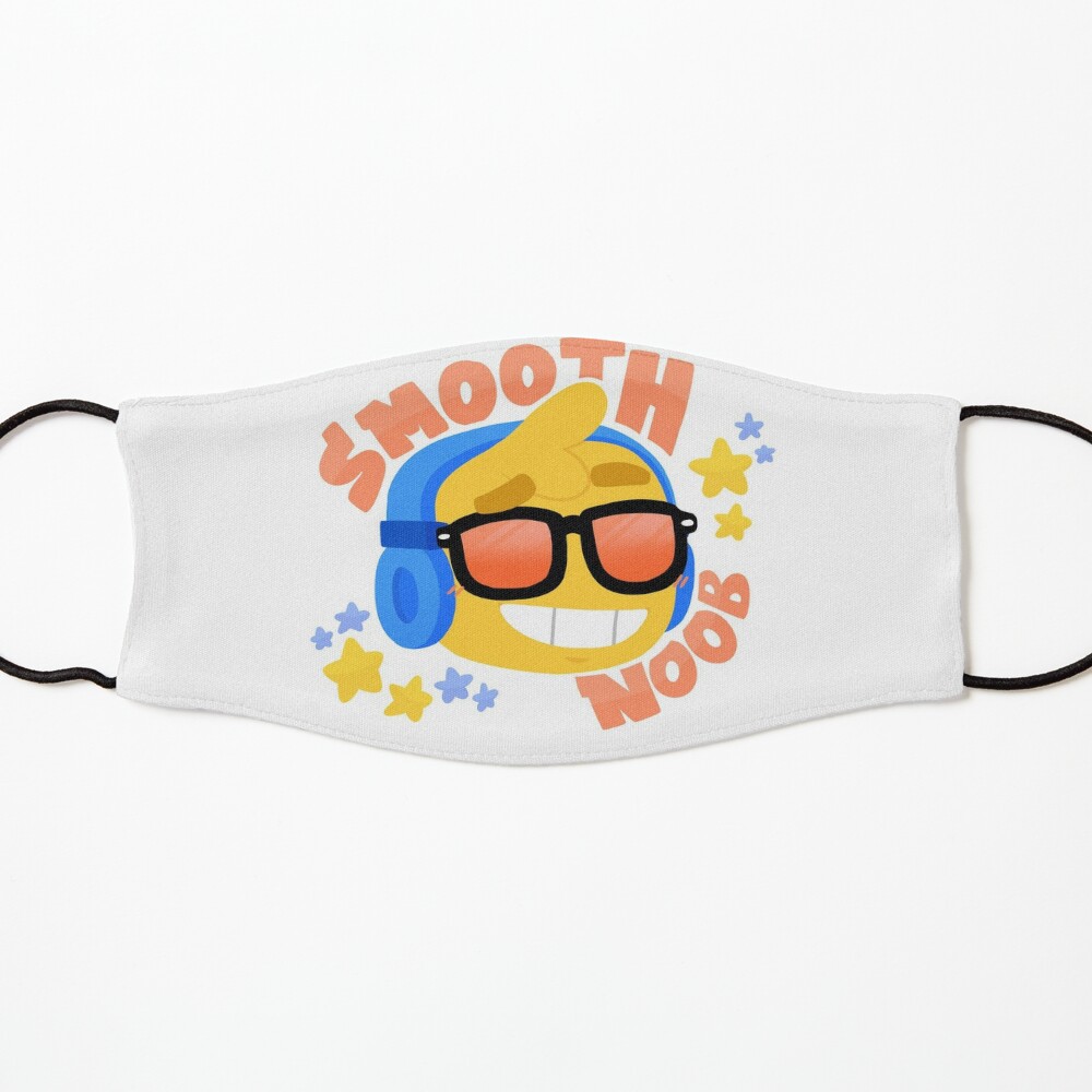 Hand Drawn Smooth Noob Roblox Inspired Character With Headphones Mask By Smoothnoob Redbubble - roblox goggles on head