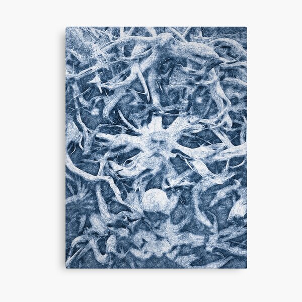 Sculpture Scribble Art Canvas Print