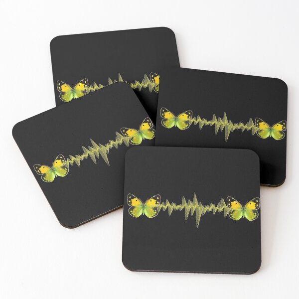 Item preview, Pulse - Yellow butterflies sound waves designed and sold by ShaMiLaB.
