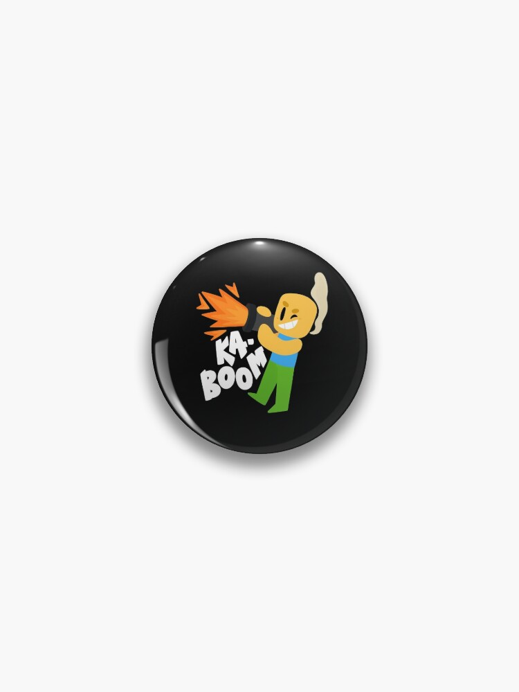 Kaboom Roblox Inspired Animated Blocky Character Noob T Shirt Pin By Smoothnoob Redbubble - blocky roblox characters