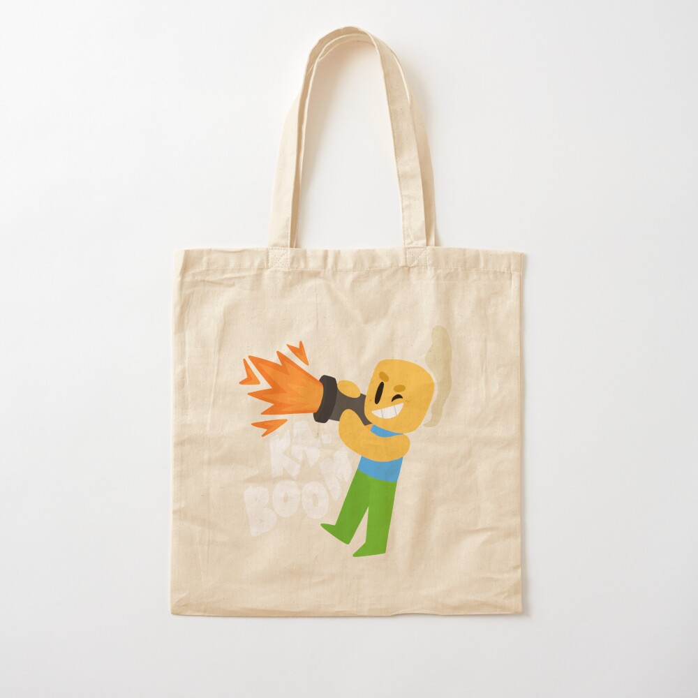 Bolsa De Tela Kaboom Roblox Inspirado Personaje Blocky Animado Noob Camiseta De Smoothnoob Redbubble - kaboom roblox inspirado personaje blocky animado noob camiseta lienzo