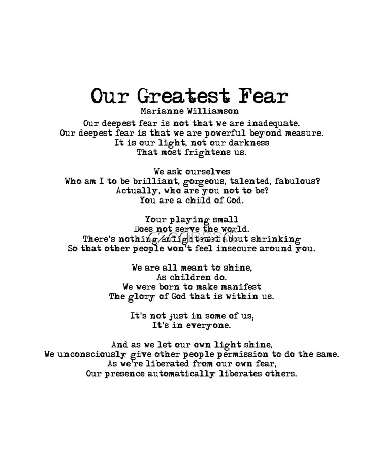 Our Greatest Fear poem iPad Case & Skin for Sale by czerinaart