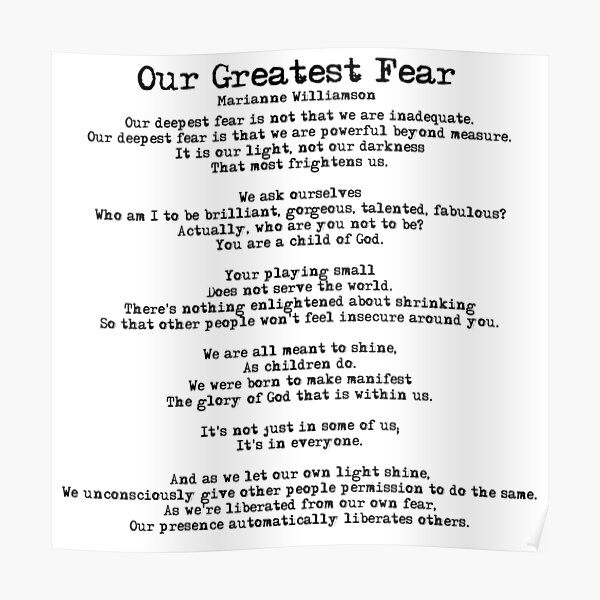 our-greatest-fear-poem-poster-for-sale-by-czerinaart-redbubble