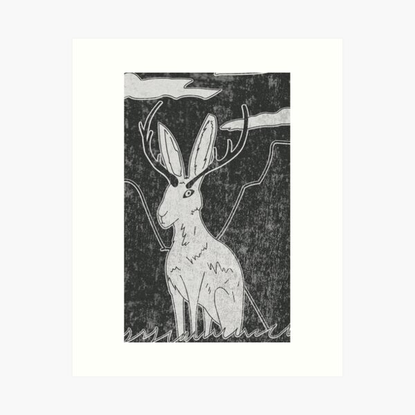 Jackalope Print Art Print