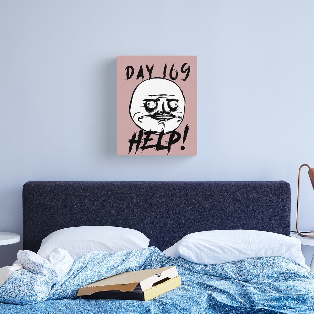 Day 169 Help Funny Troll Lockdown Meme! lol Poster for Sale by Money  Machine clothing