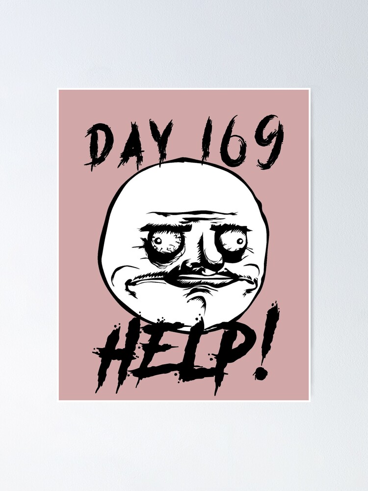 Day 169 Help Funny Troll Lockdown Meme! lol Poster for Sale by Money  Machine clothing