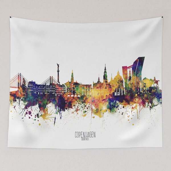 Aperçu de l'œuvre Skyline de Copenhague créée et vendue par BekimART2.
