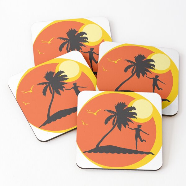 Item preview, Palm and tropical beach designed and sold by studio838.