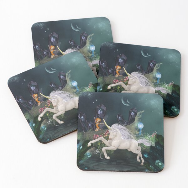 Item preview, Cute little fairy with wonderful unicorn  designed and sold by nicky2342.