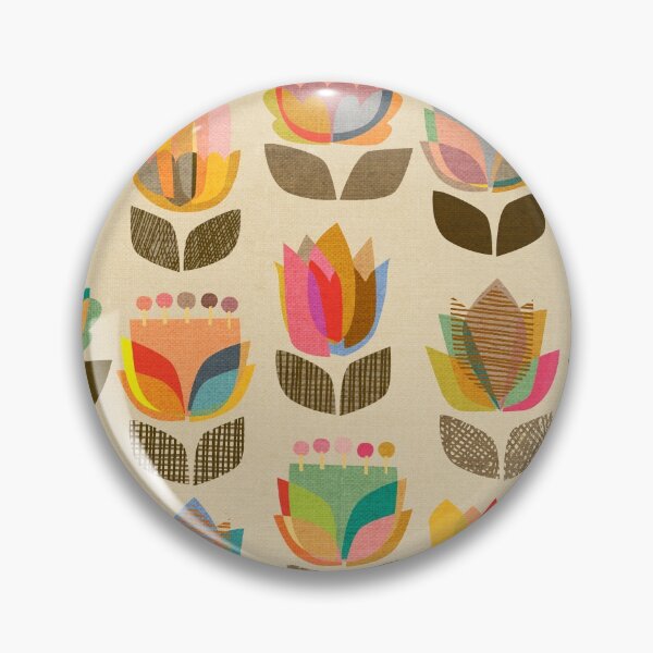 Item preview,  Mid-Century Flowers Kaleidoscope Rainbow designed and sold by Cecilia Mok.