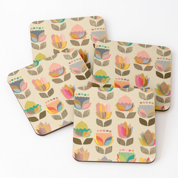 Item preview,  Mid-Century Flowers Kaleidoscope Rainbow designed and sold by Cecilia Mok.