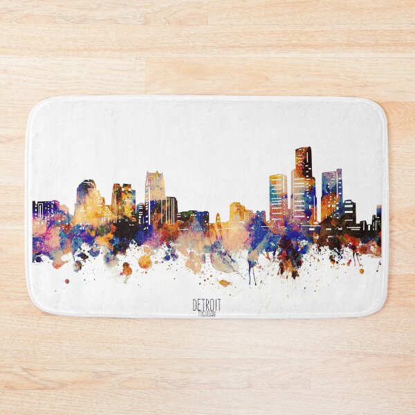 Item preview, detroit skyline designed and sold by BekimART2.