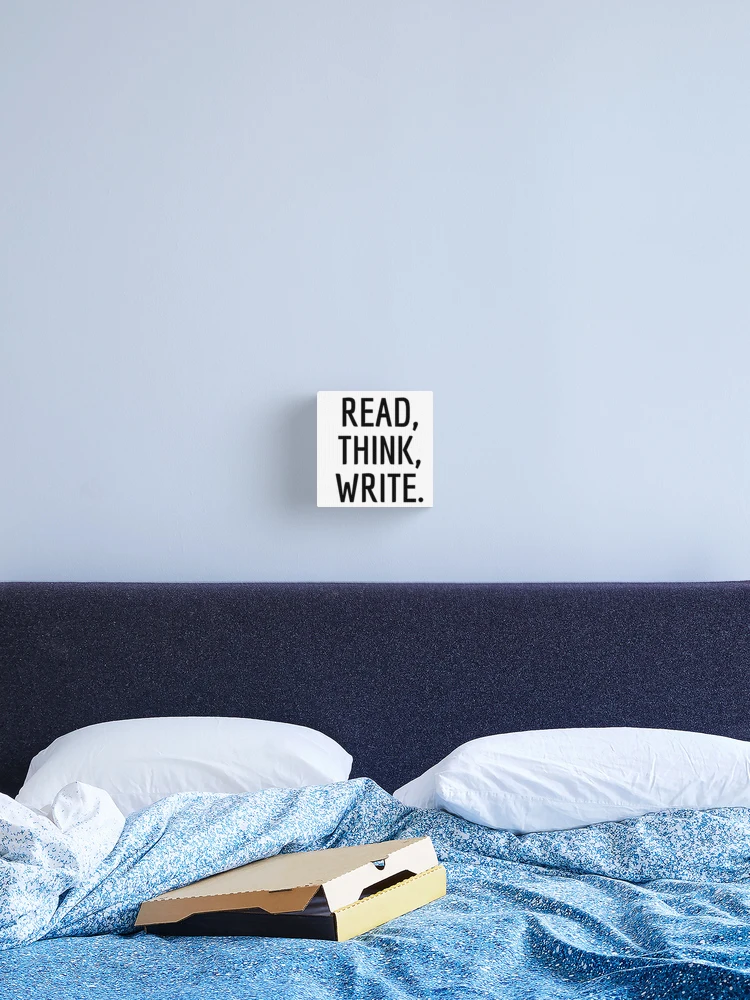 Thumbnail 2 of 3, Canvas Print, Read, Think, Write designed and sold by RbOriginal.