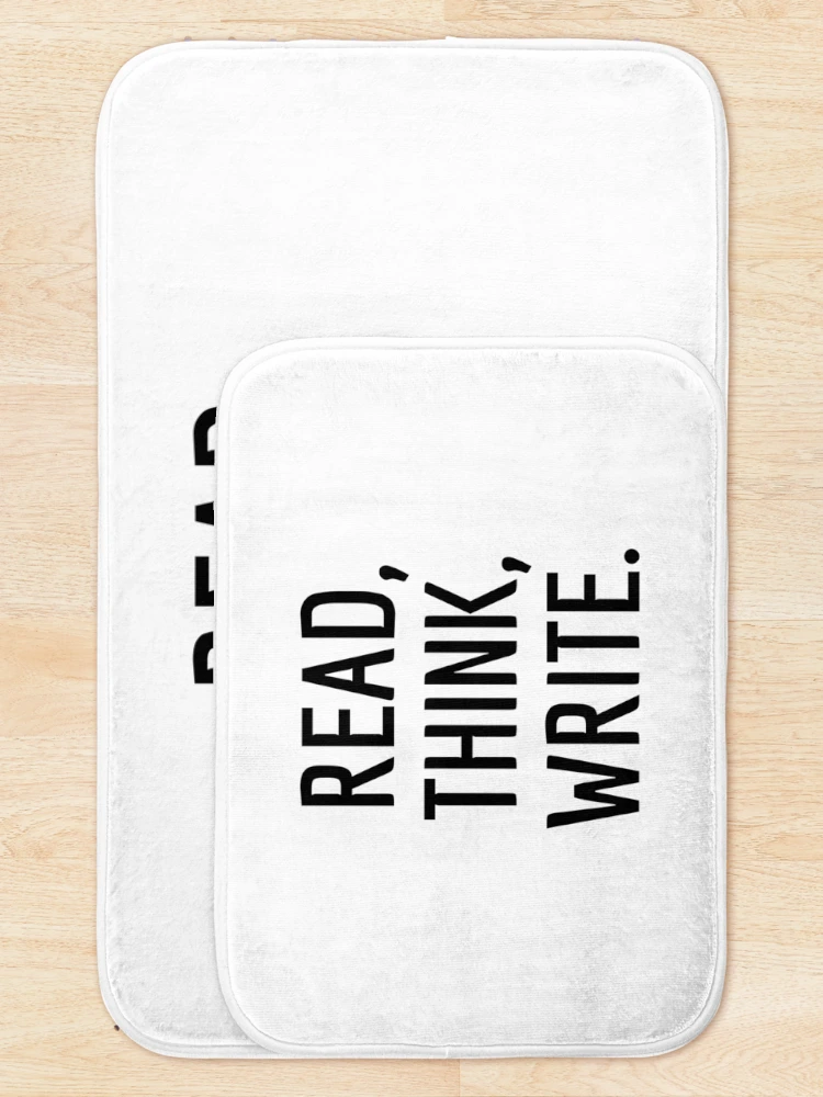 Thumbnail 5 of 6, Bath Mat, Read, Think, Write designed and sold by RbOriginal.