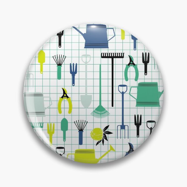 Item preview, Cute Gardening Tools in green and blue designed and sold by kapotka.