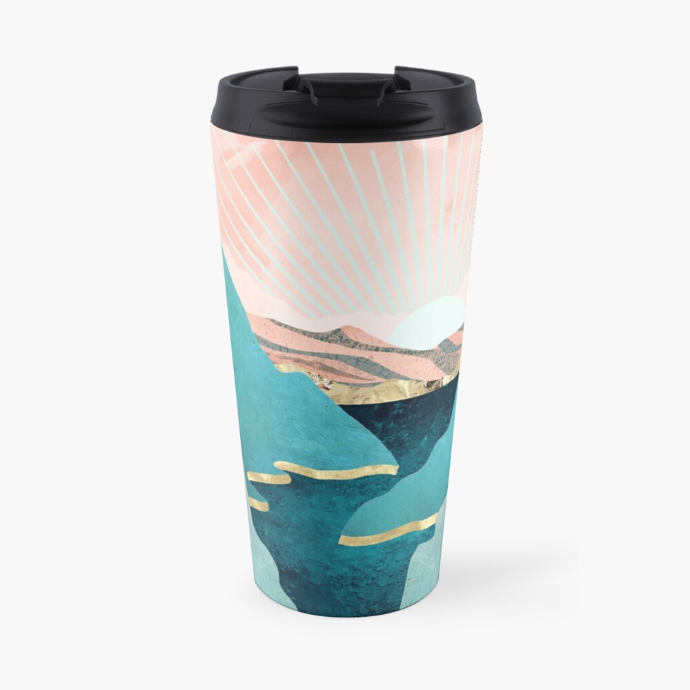 Mint Mountains Travel Coffee Mug