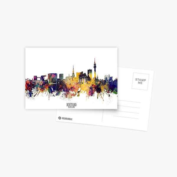dortmund Skyline Postkarte
