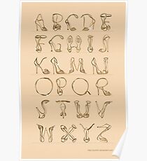 Shoes alphabet! Poster