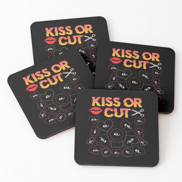 Item preview, kiss or cut bachelorette party wedding gift designed and sold by redshirtz.