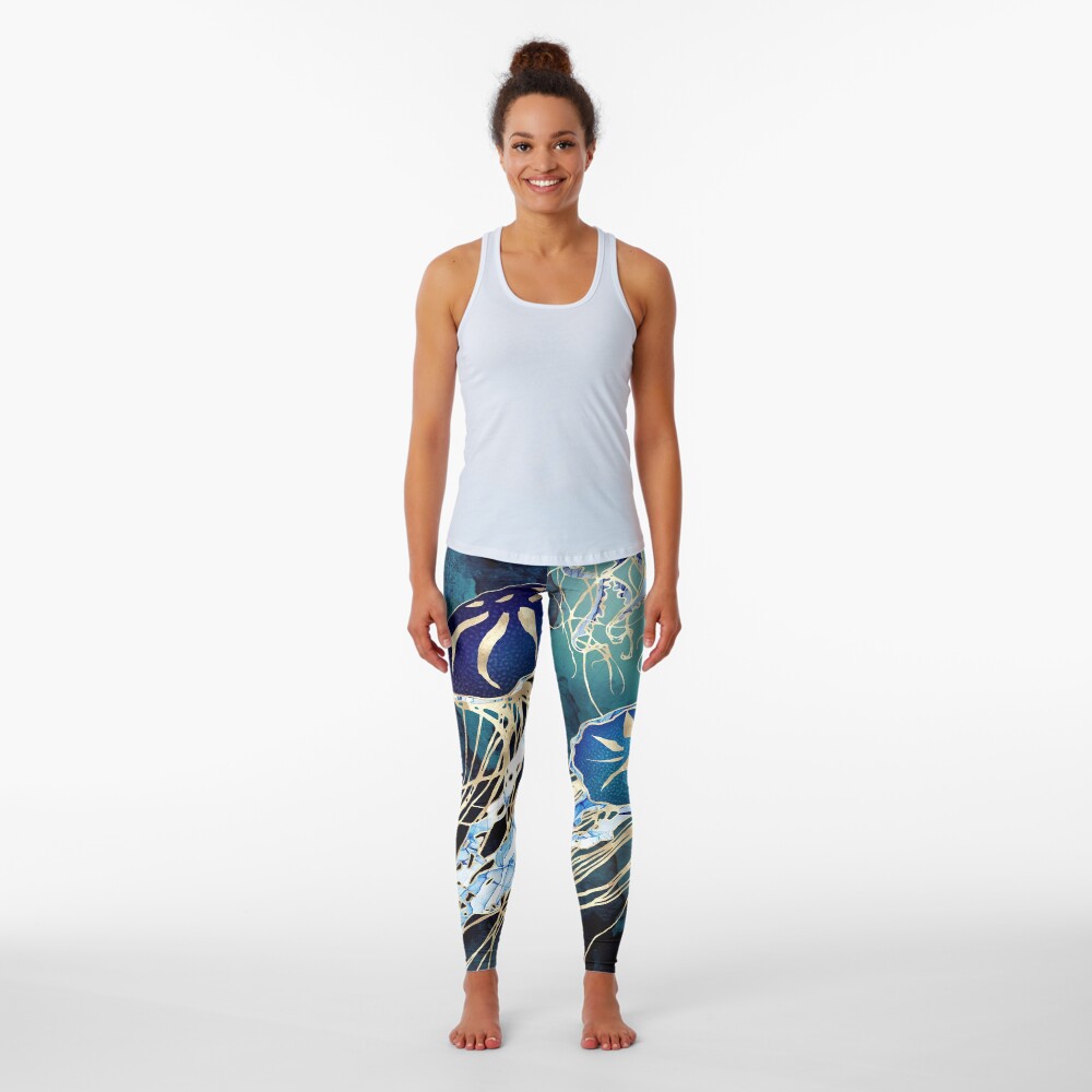 Metallic Jellyfish III Leggings