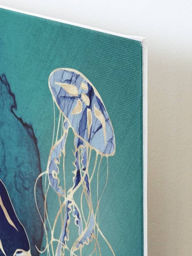 Alternate view of Metallic Jellyfish III Mounted Print