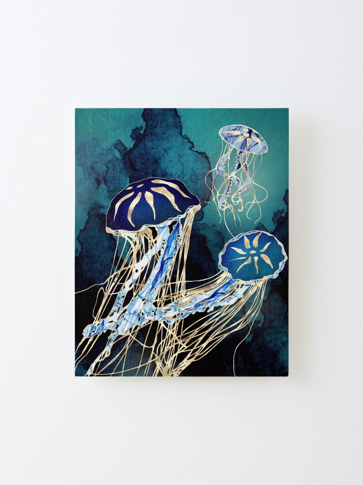 Alternate view of Metallic Jellyfish III Mounted Print