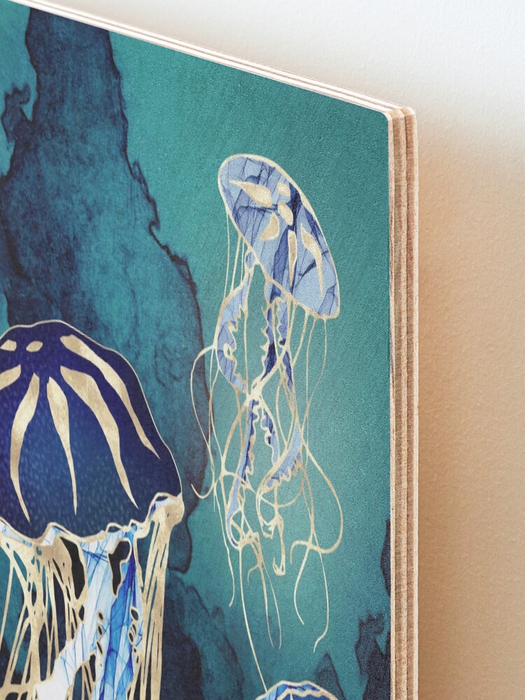 Alternate view of Metallic Jellyfish III Mounted Print