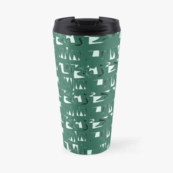 Primitive symbole dunkelgrüne Kaffee-Thermobecher