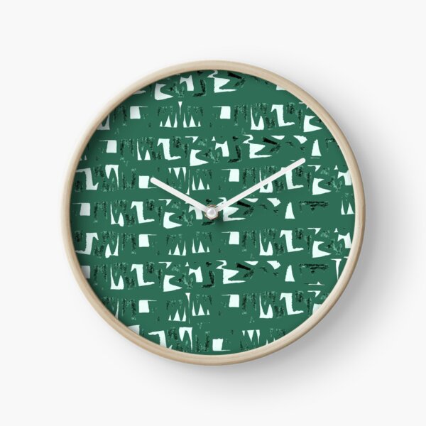 Primitive symbols dark green Clock