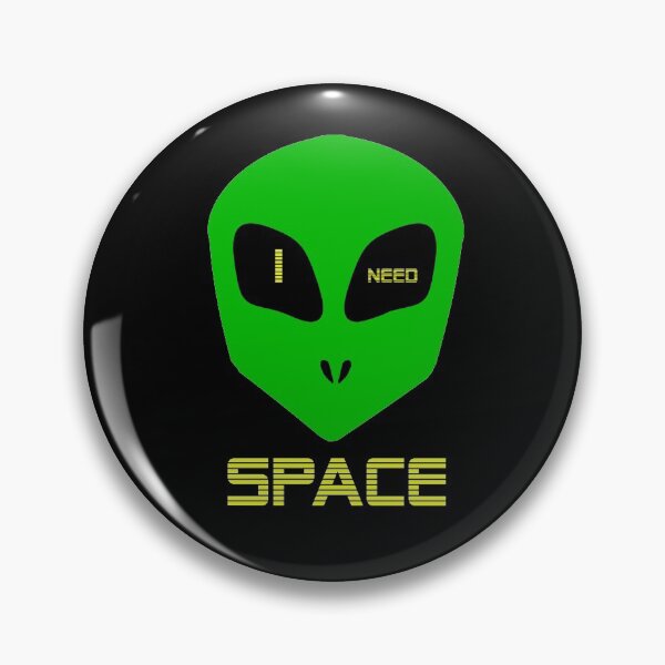 Artikelvorschau, Ich brauche Raum grünen Alien entworfen und verkauft von RachelTintedRed.