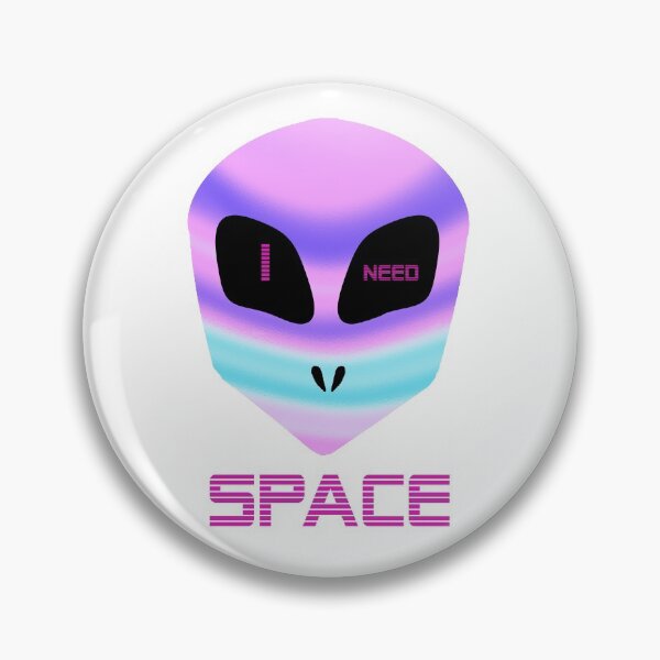 Artikelvorschau, Ich brauche Raum holographische Dampfwelle Alien entworfen und verkauft von RachelTintedRed.
