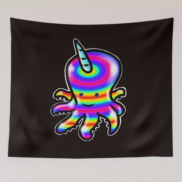Item preview, RAINBOWY SEA UNICORN designed and sold by karmadesigner.