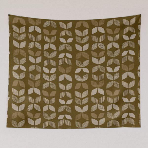 Item preview, Mid Century Leaves  designed and sold by Cecilia Mok.