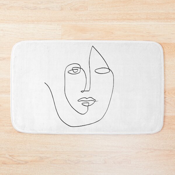 Item preview, Abstract Face - One Line Art designed and sold by TheRedFinch.