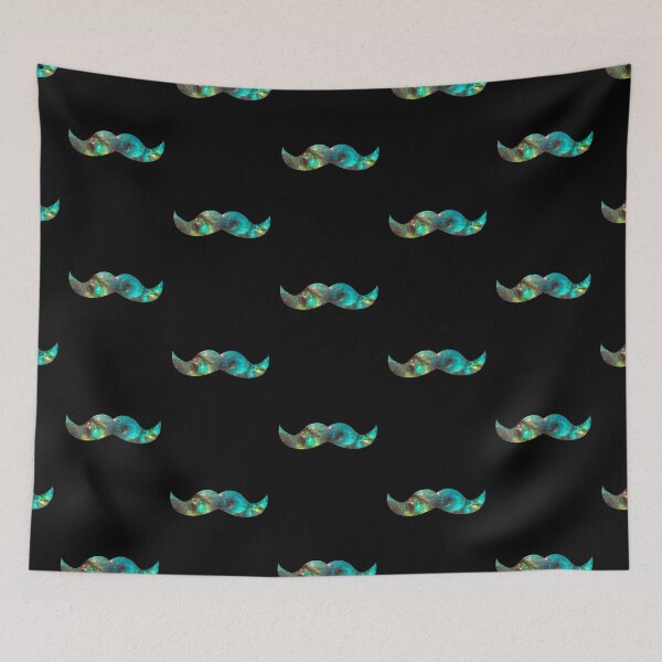 Item preview, Green Galaxy Mustache designed and sold by rapplatt.