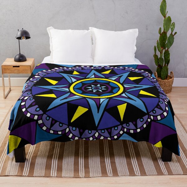 Item preview, Geometric Compass || Blue Palette || Shapes || Abstract designed and sold by Hilary Leslie.