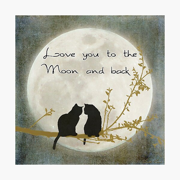 Love you to the moon and back Photographic Print