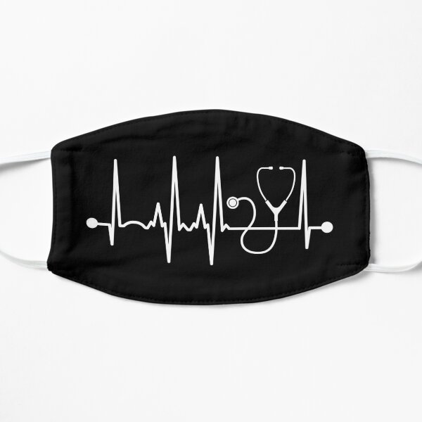 Stethoscope Heartbeat Flat Mask