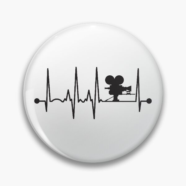 Item preview, Movie Camera Heartbeat designed and sold by teesaurus.
