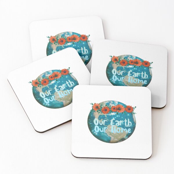 Item preview, our earth our home flower sticker designed and sold by monikizz.