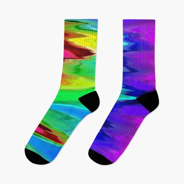 Item preview, Abstract Wild Rainbow Smudges Waves Wallpaper Design designed and sold by Dator.